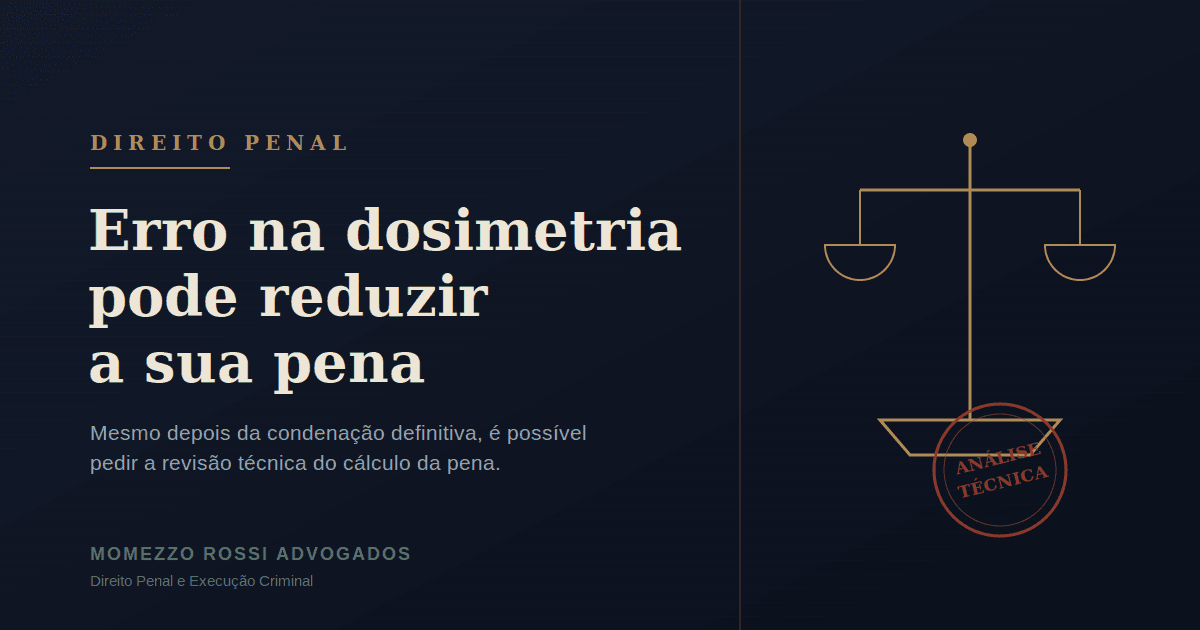 Erro na dosimetria da pena pode reduzir a condenação - Momezzo Rossi Advogados